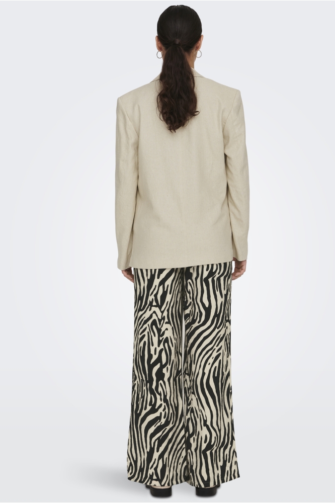 JDYMAYA L/S LINEN BLAZER PNT DIA 15290677 Oatmeal/MELANGE
